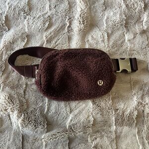 Lululemon Brown Fleece Belt Bag